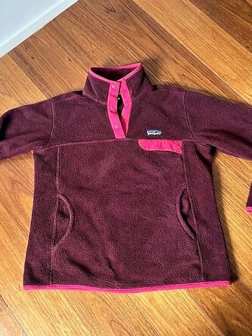 Patagonia Synchilla Marsupial Fleece Pullover Purple & Pink